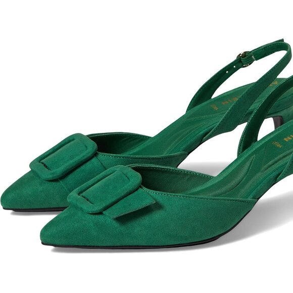 Anne Klein Green Slingback Pointed Toe Shoes🤩 - Picture 1 of 7